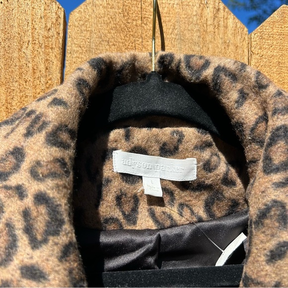 Adyson Parker Women's Cheetah Button Coat size large fall winter animal print - Picture 5 of 11
